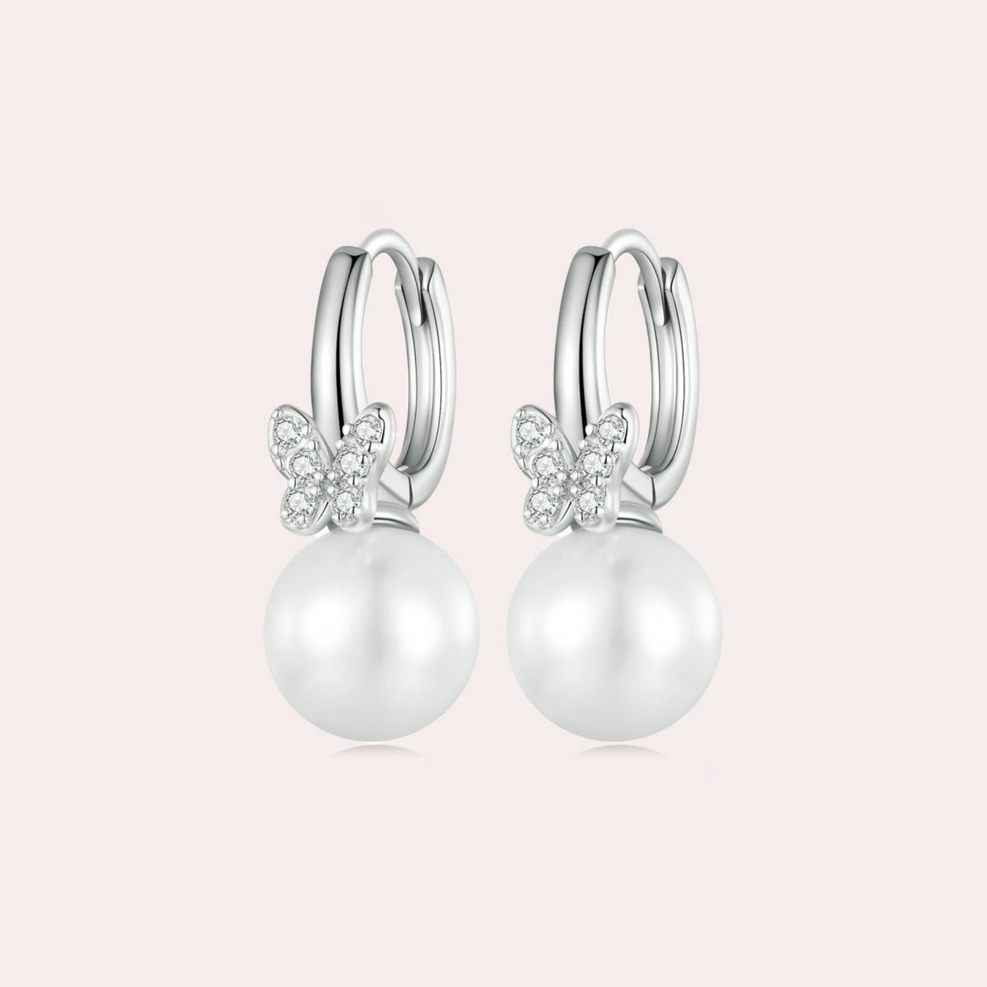 Sparkling Shell Pearl Earrings