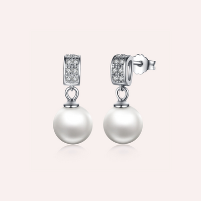 Sparkling Shell Pearl Earrings