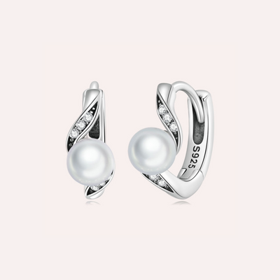 Sparkling Shell Pearl Earrings