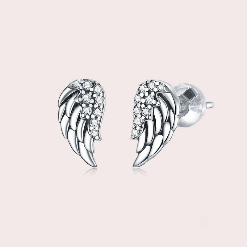 Angel Wings Stud Earrings