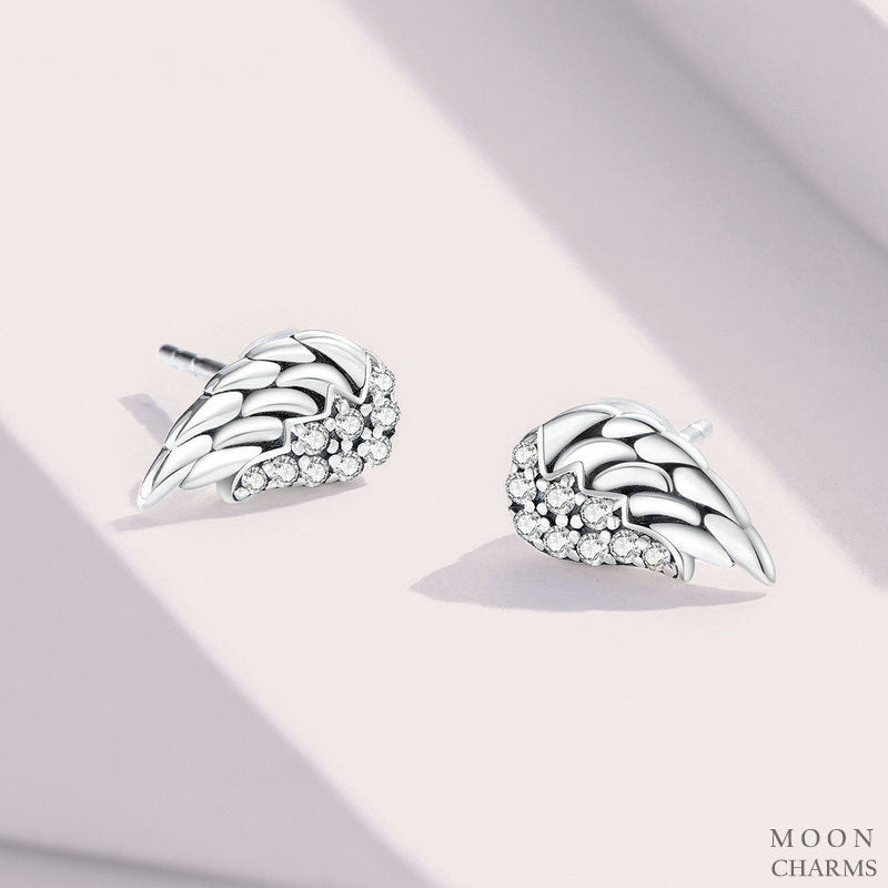 Angel Wings Stud Earrings