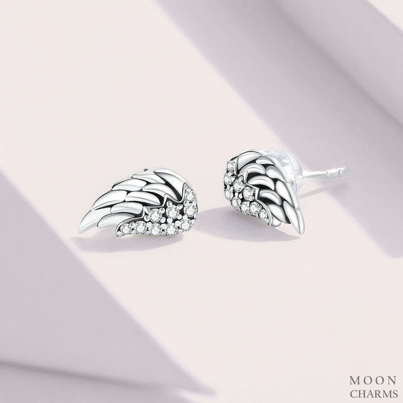 Angel Wings Stud Earrings