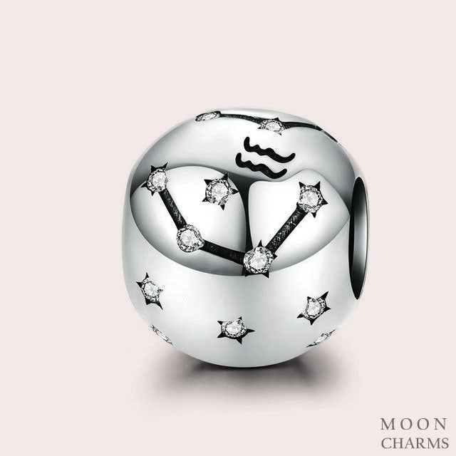 Authentic Sparkling Constellations Zodiac Charms