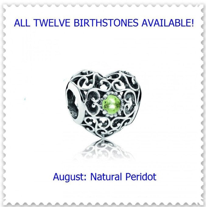 Authentic Pandora Signature Birthstone Heart, S925 ALE, Gifts.