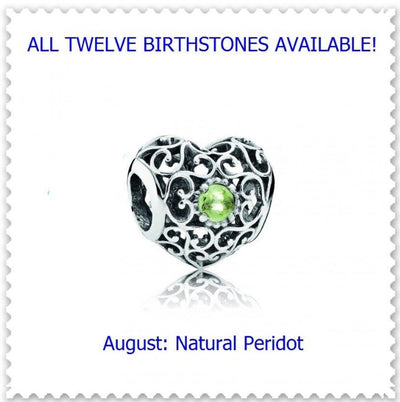 Authentic Pandora Signature Birthstone Heart, S925 ALE, Gifts.