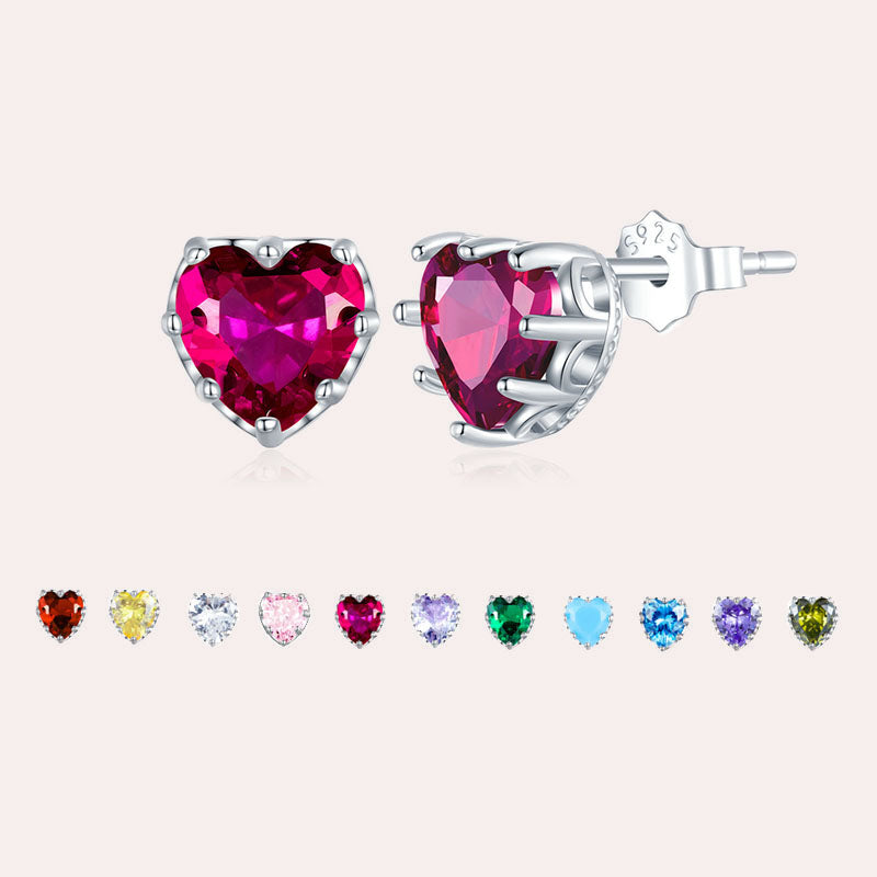 Authentic Birthstone Stud Earrings