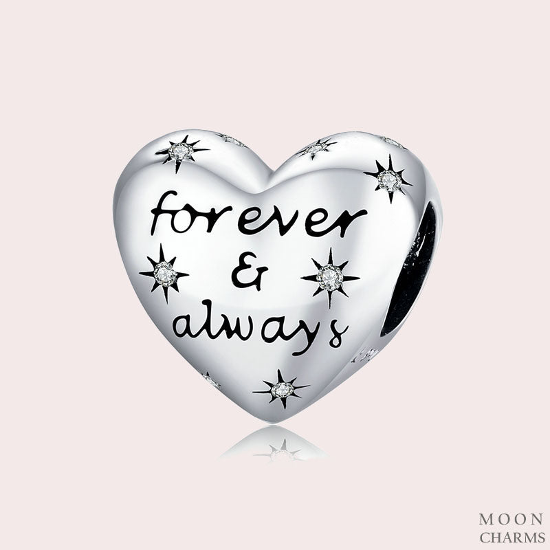 Forever & Always Heart Charm