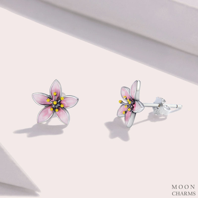 Earrings 4: Pink Cherry Blossom Earrings