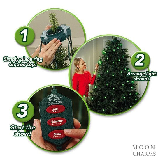 Star Shower Tree Dazzler Christmas Lights By BulbHead, As Seen On Tv. Limited Quantity.