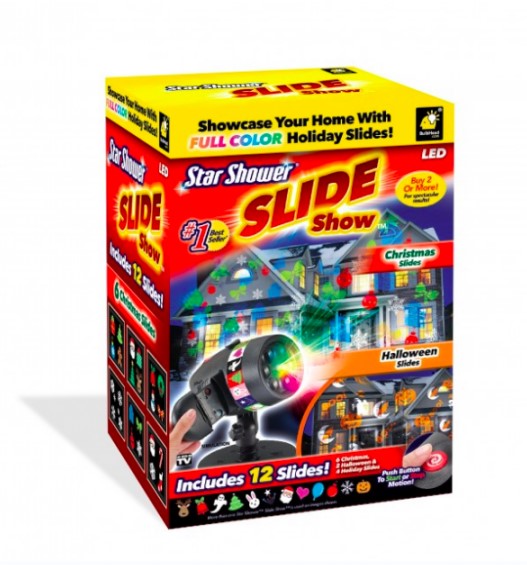 Star Shower Slide Show Christmas Lights, 12 Slides By BulbHead, AS SEEN ON TV, Limited Edition !