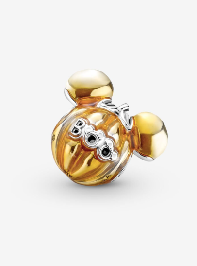 Pandora Disney Mickey Mouse Pumpkin Charm Sterling silver Halloween Collection