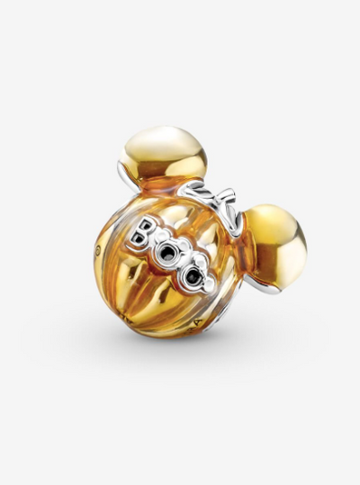 Pandora Disney Mickey Mouse Pumpkin Charm Sterling silver Halloween Collection