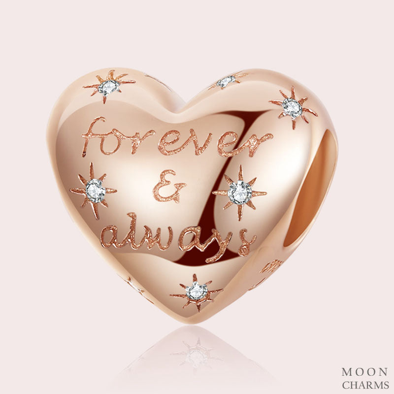 Forever & Always Heart Charm