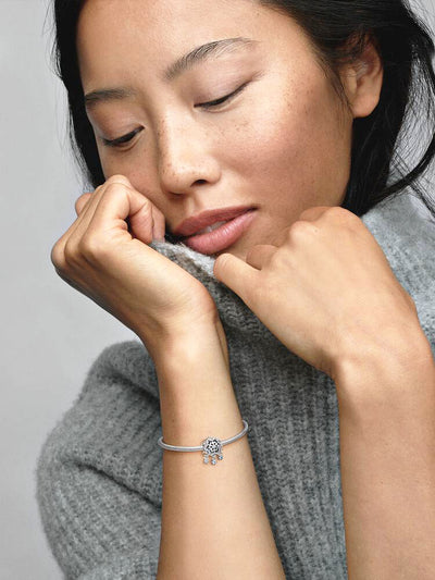 PANDORA Icy Snowflake Drop Charm ALE