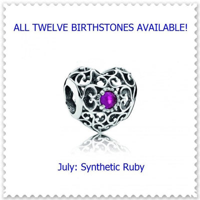 Authentic Pandora Signature Birthstone Heart, S925 ALE, Gifts.