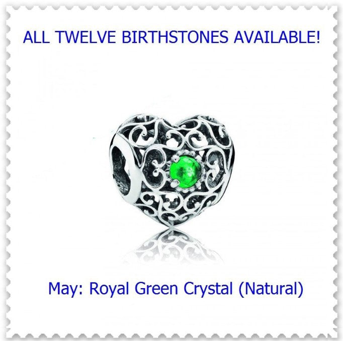 Authentic Pandora Signature Birthstone Heart, S925 ALE, Gifts.
