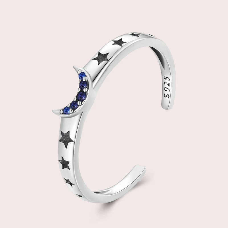 Moon And Star Ring Set