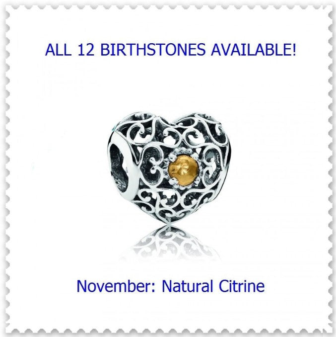Authentic Pandora Signature Birthstone Heart, S925 ALE, Gifts.