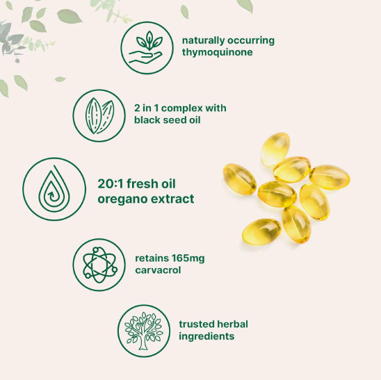 Micro Ingredients Oil Of Oregano, 6000mg With Black Seed Oil Certified