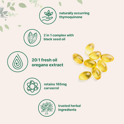 Micro Ingredients Oil Of Oregano, 6000mg With Black Seed Oil Certified