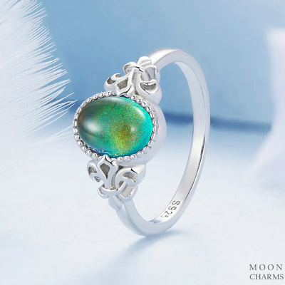 Oval Birthstone Secret Ring