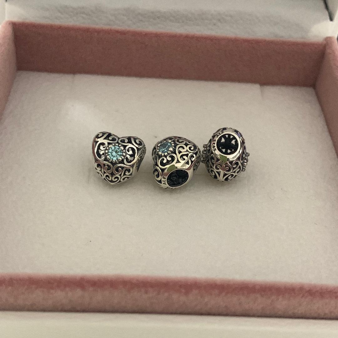 Authentic Pandora Signature Birthstone Heart, S925 ALE, Gifts.