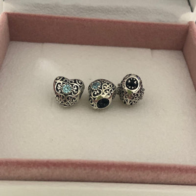 Authentic Pandora Signature Birthstone Heart, S925 ALE, Gifts.