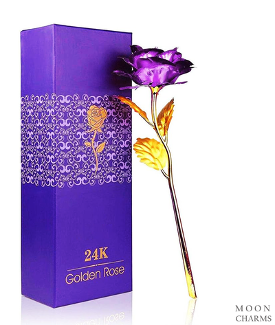 Luxury Gold Plated Rose Dipped in 24K For Valentine's Day Love Mom Gifts