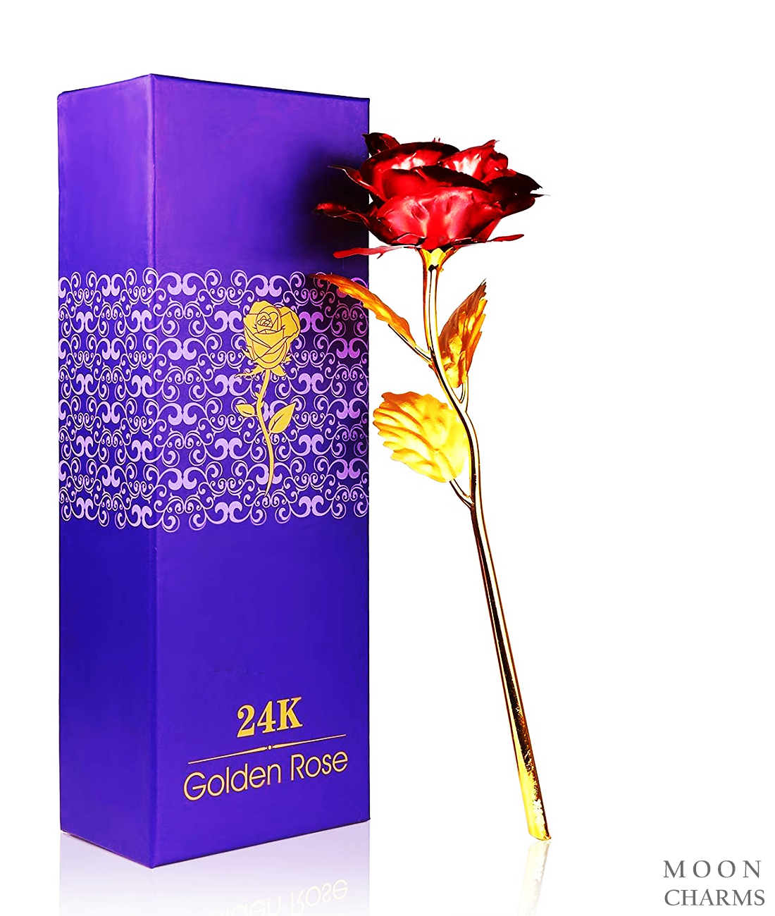 Luxury Gold Plated Rose Dipped in 24K For Valentine's Day Love Mom Gifts