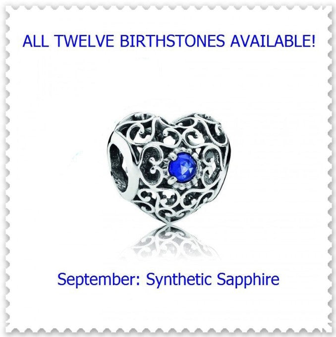 Authentic Pandora Signature Birthstone Heart, S925 ALE, Gifts.