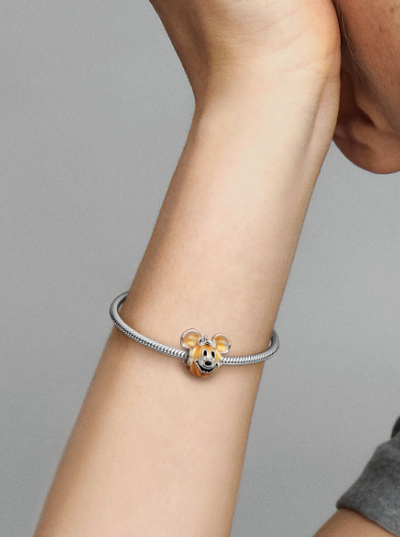 Pandora Disney Mickey Mouse Pumpkin Charm Sterling silver Halloween Collection