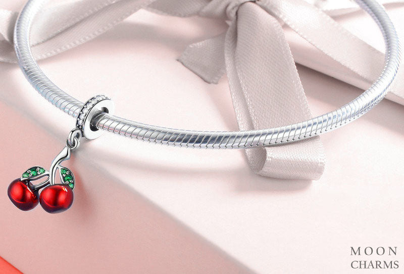 Red Cherry Dangle Charm