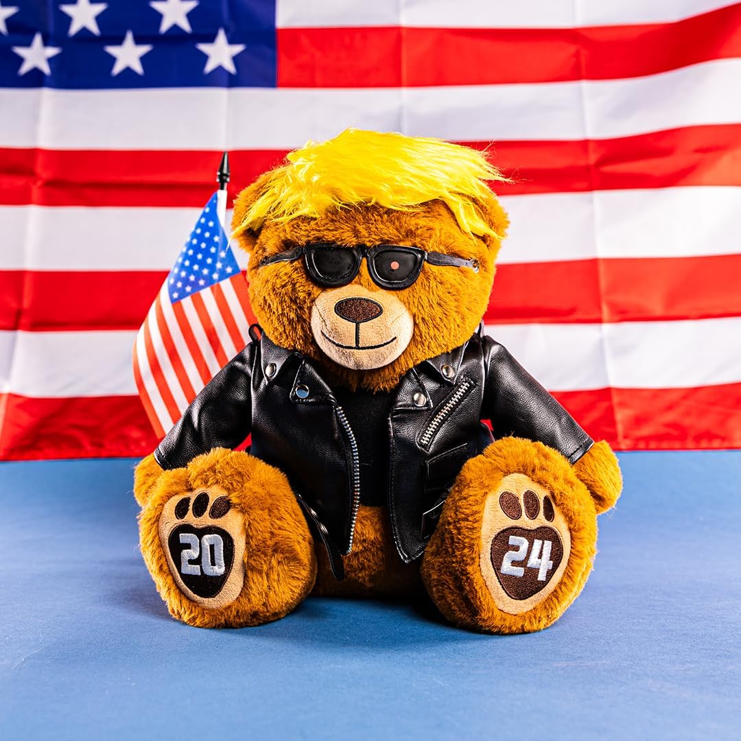 10,2" Original Trumpinator Bear Donald Trump 2024 Birthday Xmas Valentines Day Gifts Trumpy Bear Collection